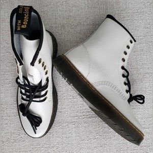 Dr. Martens NEW Zavala Combat Boots White 8